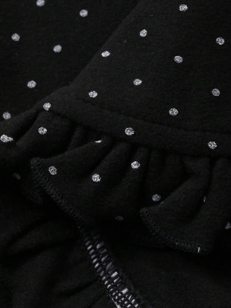 Women's Fresh Korean Style Polka Dot Pattern Polo Collar Short Sleeve Shirt
