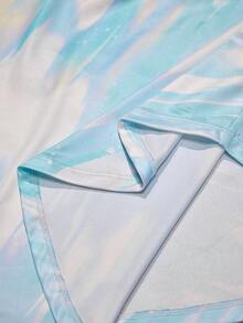 Sovereign Charm 女士立领插肩袖半拉链弧形下摆运动卫衣 - 彩色 - 查看 8