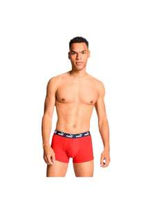 Puma Men's Trunks Quick-Dry Breathable Skin-Friendly Gym Travel Sports 701232894-003 - Red/Grey - View 2