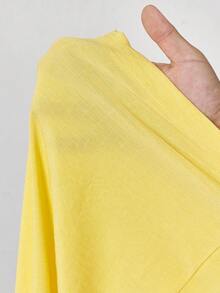 Slaydiva 早春新款，春夏音乐节，情人节，复活节，婚礼季，假日季，海滩度假，休闲，优雅，通勤，日常穿着，工作装，度假，派对，邮轮，派对，基础款，日常约会，无肩带，心形领口，露腰，打结设计，露脐上衣，背心+阔腿裤，超长裤，浅黄色套装，女士两件套 -A - 淡黃色 - 查看 13