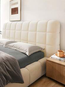 Cream-Style Thick, Elastic, Fully Enclosed Headboard Cover – Brand New, Suitable For All Seasons. Complete Set Of Soft Headboard Covers. - Multicolor - View 7