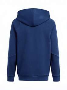 Adidas Tiro 24 Kids Sweat Hoodie Navy Blue - Team Navy Blue 2 / White - View 2