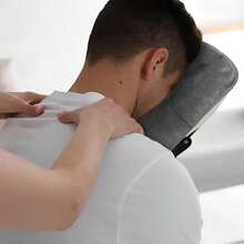 美容加热按摩桌摇篮罩沙龙按摩床洞毛巾SPA U型面枕头枕垫放松椅SPA面枕套 - 彩色 - 查看 2