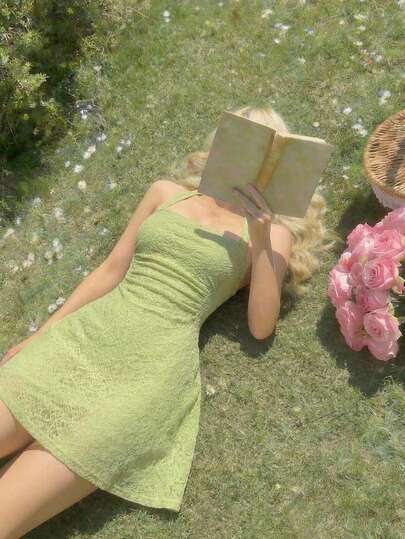 SHEIN MOD Women's Solid Color Textured Pleated Halter Mini Dress,Summer,Vacation Outfits, Retro, Vintage,Country Outfits,  Going Out,Teacher Outfits For Women,Date, Picnic, Party, Prom, Festival,Birthday Wear, Cottagecore Dress,Tea Party Dress,Milkmaid Dress,French Style Dress,