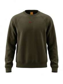 Nike Nocta Men's Crewneck Sweatshirts Green - Cargo Khaki - View 1