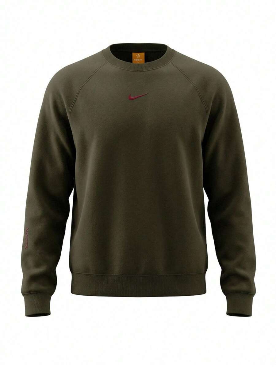 Nike Nocta Men's Crewneck Sweatshirts Green - Cargo Khaki - View 1