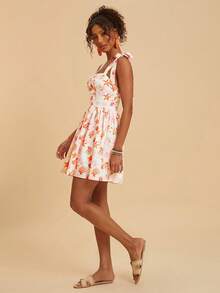 Travachic Tropical Marine Life Print Cami Dress - Apricot - View 7