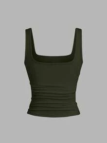 EMERY ROSE Áo tank top in họa tiết cỡ lớn, Áo tank top cổ tròn dáng casual cỡ lớn dành cho nữ, Áo tank top thời trang cỡ lớn dành cho nữ, Bộ 3 áo tank top cỡ lớn dành cho nữ, Áo tank top mùa hè - Nhiều màu - Xem 8