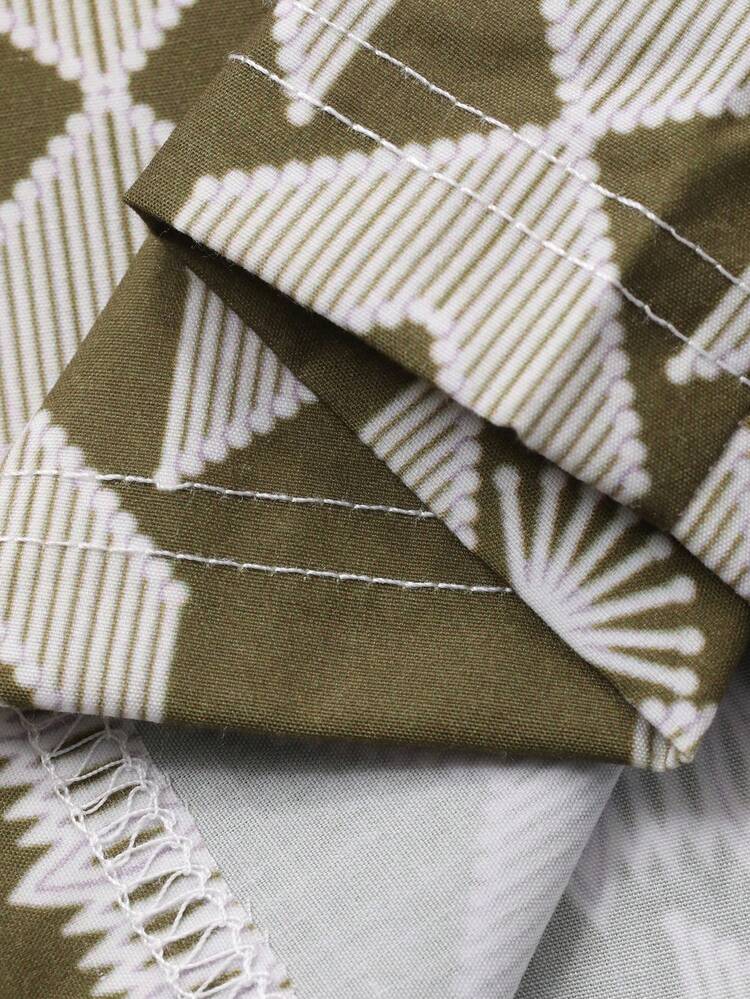 2pcs/Set Women Graphic Print Loose Short Sleeve T-Shirt And Straight Leg Pants Pajama Set, Autumn