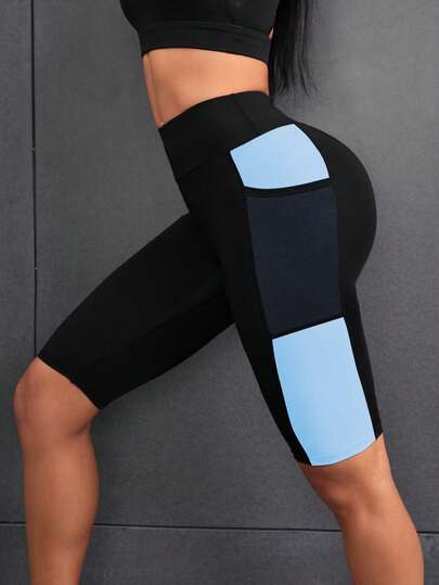 Easithlete Pantalones cortos de ciclismo con bolsillo lateral de malla para teléfono