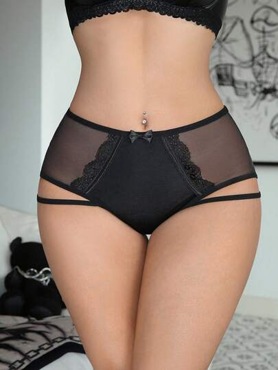Women's Sexy Lace Patchwork Panties