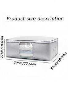 1/3 chiếc Túi đựng chăn bông trơn, Túi đựng chăn bông - Túi đựng đồ gấp gọn cho chăn bông cỡ King/Queen, gối, chăn, bộ đồ giường/chăn bông, chăn, chăn lông vũ, tiết kiệm không gian chống mối mọt; Túi đựng đồ lớn có thể gấp gọn, đồ trang trí Trang trí mùa thu Trang trí lễ hội Trang trí phòng Trang trí nhà Trang trí phòng ngủ, Màu xám - Màu xám cao cấp - Xem 12