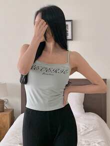DAZY Áo tank top không tay ôm sát dành cho nữ, có đệm ngực, thích hợp cho mùa hè. - trắng - Xem 5