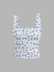 EMERY ROSE Áo tank top in họa tiết cỡ lớn, Áo tank top cổ tròn dáng casual cỡ lớn dành cho nữ, Áo tank top thời trang cỡ lớn dành cho nữ, Bộ 3 áo tank top cỡ lớn dành cho nữ, Áo tank top mùa hè - Nhiều màu - Xem 4