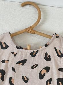 Cozy Pixies 女婴爱心图案针织柔软圆领无袖背心和松紧腰裤两件套 - 黑色 - 查看 6