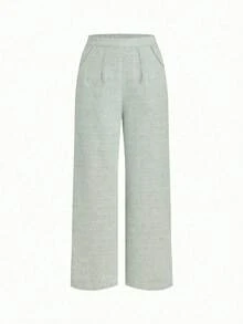 SHEIN Clasi 星形贝壳图案无袖上衣和裤子套装 - 薄荷綠 - 查看 2