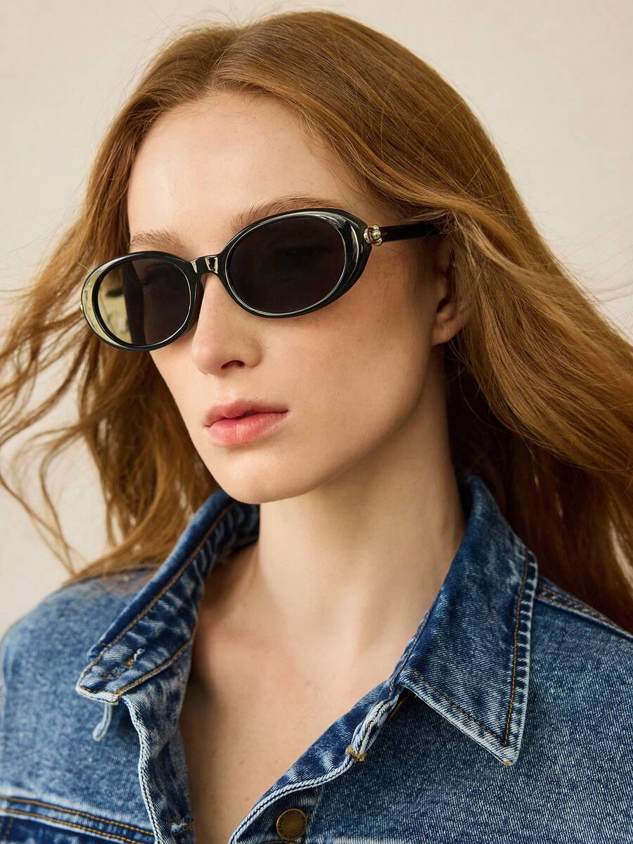 MOTF PREMIUM BLACK CAT EYE GLASSES - Black - View 1