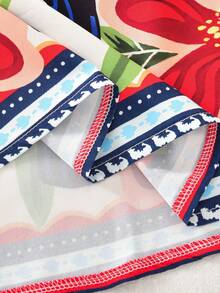 Sparklyn 少女热带印花吊带度假连衣裙 - 彩色 - 查看 4