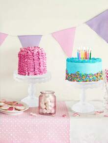 Elegant White Metal Cake Stand With Lace Detail - Tiered Dessert Display Tray For Cupcakes, Birthday Party & Events - Multicolor - View 5