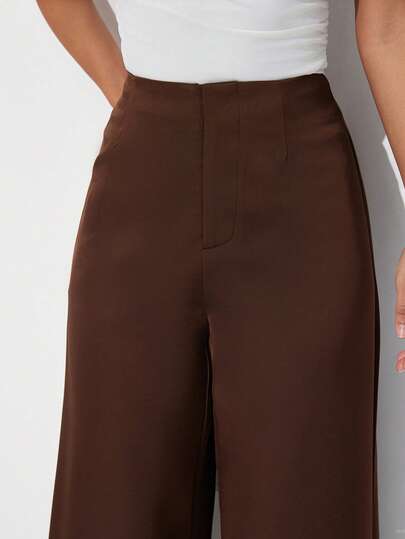 Aveloria Modichic Minimalist Versatile Commuting Casual Vintage Satin Texture Women's Suit Pants