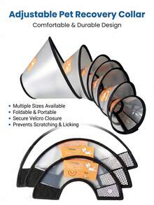 PETSIN 1PC Elizabeth Circle Pet Head Cover Protective Shield Dog Beauty Cover Bathing Dog And Cat Scratch Prevention Elizabeth Circle - White - View 5