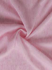 Easowa Women's Long Sleeve Half-Open Pink Sheer See-Through T-Shirt, Suitable For Casual Daily Wear, Romantic Leisure Vacation, Valentine's Day Womens Pink Long Sleeve Henley Shirt Everyday Casual V Neck Button Up Top  Summer Outfits Spring Outfit Women  Pink Top - Pink - View 6