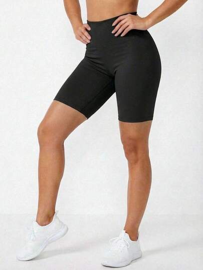 Biker deportivo mujer de licra polex super stretch, cintura cómoda y ajuste perfecto, ideal para entrenar, yoga o uso diario, varios colores.