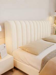 Cream-Style Thick, Elastic, Fully Enclosed Headboard Cover – Brand New, Suitable For All Seasons. Complete Set Of Soft Headboard Covers. - Multicolor - View 2