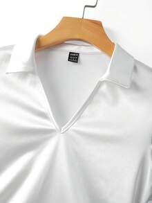 Franclia 女士夏季时尚褶皱奢华收腰Polo领连体衣 - 白色 - 查看 6