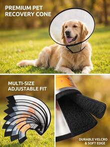 PETSIN 1PC Elizabeth Circle Pet Head Cover Protective Shield Dog Beauty Cover Bathing Dog And Cat Scratch Prevention Elizabeth Circle - White - View 9