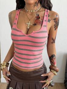 Coolane 女士撞色修身休闲日常上衣 - 粉色 - 查看 6