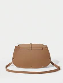 SHECARRY Women's Fashion Versatile Commuter Minimalist Crossbody Bag - Apricot - View 5