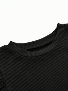 SHEIN Camiseta de maternidad de unicolor, cuello redondo, casual y versátil para uso diario - Multicolor - Ver 9