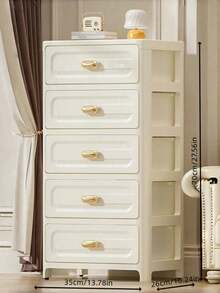 4/5/6 Layer Transparent Panel Rolling Multifunctional Storage Drawer - Single Door Foldable Storage Cabinet - Durable Plastic Drawer Storage Rack, Space Saving Kitchen Storage Rack, Can Be Used To Store Snacks, Drinks, Books, Clothes, Suitable For Kitchen, Living Room, Study, Bathroom And Other Places. - Multicolor - View 9