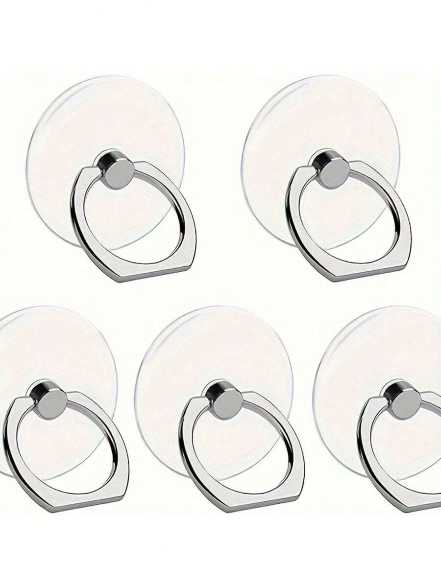 Bộ 2/5 chiếc giá đỡ điện thoại dạng vòng acrylic, chống nước, xoay 360° và có thể gập dọc, tương thích với điện thoại thông minh , Android, quà tặng sinh nhật, cho gia đình, bạn bè, giá đỡ điện thoại dạng vòng, phụ kiện điện thoại. - Nhiều màu - Xem 1