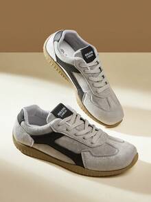 CUCCOO EASI Zapatillas deportivas casuales cómodas y de suela plana para mujer - Gris - Ver 5