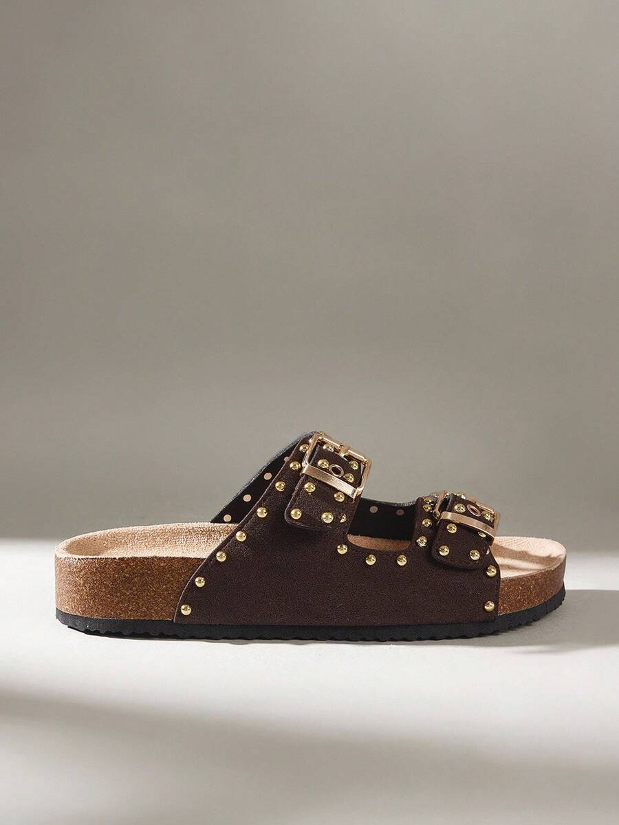 Solecia Women's Fashion Platform Slippers, Suitable For Spring And Summer, Holidays, Spring Break, Easter, Christmas And Other Occasions To Wear. - Coffee Brown - View 1
