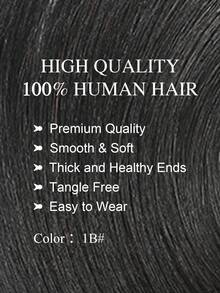 Clip In Hair Extensions Human Hair, 8-24 Inch Clip In Extensions For Women, Invisible Straight Seamless Clip Ins Hair Extensions 4pcs Double Weft #1B Natural Black - Natural Black - View 2