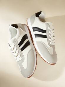 CUCCOO EASI 女士休闲运动鞋 - 黑與白 - 查看 6