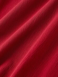 SHEIN MOD Women's Red Lace-Up Halter Tea Dress, Valentine's Day Dress, Date Dress, Afternoon Tea Dress, New Year's Dress, Wedding Dress. - Fiery Red - View 4