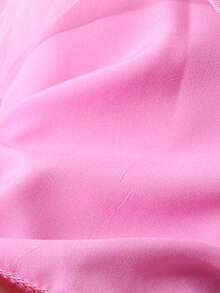 1pc Girls Sweet School Style Pink & White Striped Textured Collar Flare Sleeve Bow Print Mesh Dress, Cute Princess Style For Daily Wear, Birthday Party, Spring/Summer - Pink - View 4