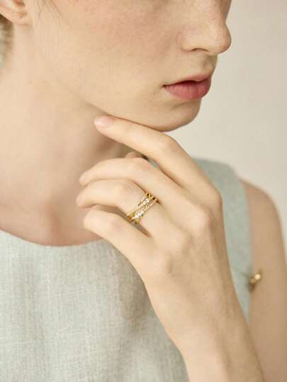 MOTF PREMIUM ANEL ABERTO AJUSTÁVEL ENVOLTO EM LINHA MINIMALISTA, DESIGN DE NICHO FEITO À MÃO PARA O DEDO INDICADOR