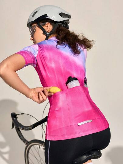 Exploreva Rainbow - Women's Short Sleeve Cycling Jersey