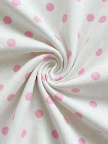 Soleia Women's Polka Dot Tie Knot Ruffle Design One Shoulder Versatile Top, Suitable For Dates And Outings - Pink - View 6