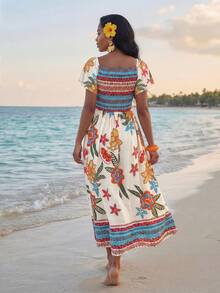 SHEIN Lady 女士度假连衣裙 - 彩色 - 查看 2