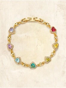 Glisma 18K镀金锆高级个性化手链 - 彩色 - 查看 1