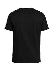 Adidas Essentials Men Single Jersey 3-Stripes T-Shirt Black - Black W/ Black WB - View 2