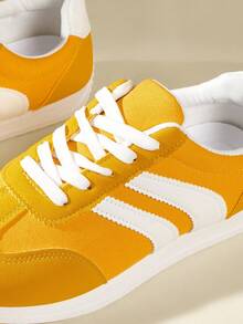 CUCCOO EASI 女士休闲运动鞋 - 黃色 - 查看 5