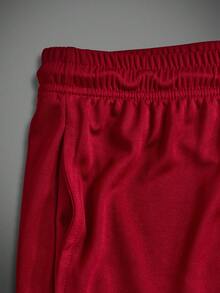 Manfinity ZONE917 Men's Printed Double-Layer Drawstring Waist Sports Shorts Athletic Shorts Breathable Ultra Lightweight Quick Drying Pattern Design Baggy For Gym Road Running 2 In 1 Performance Shorts - Burgundy - View 3