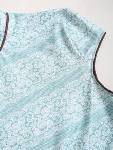 Sweetra Y2K Chinese Style Cheongsam Collar Elegant Blouse - Multicolor - View 7